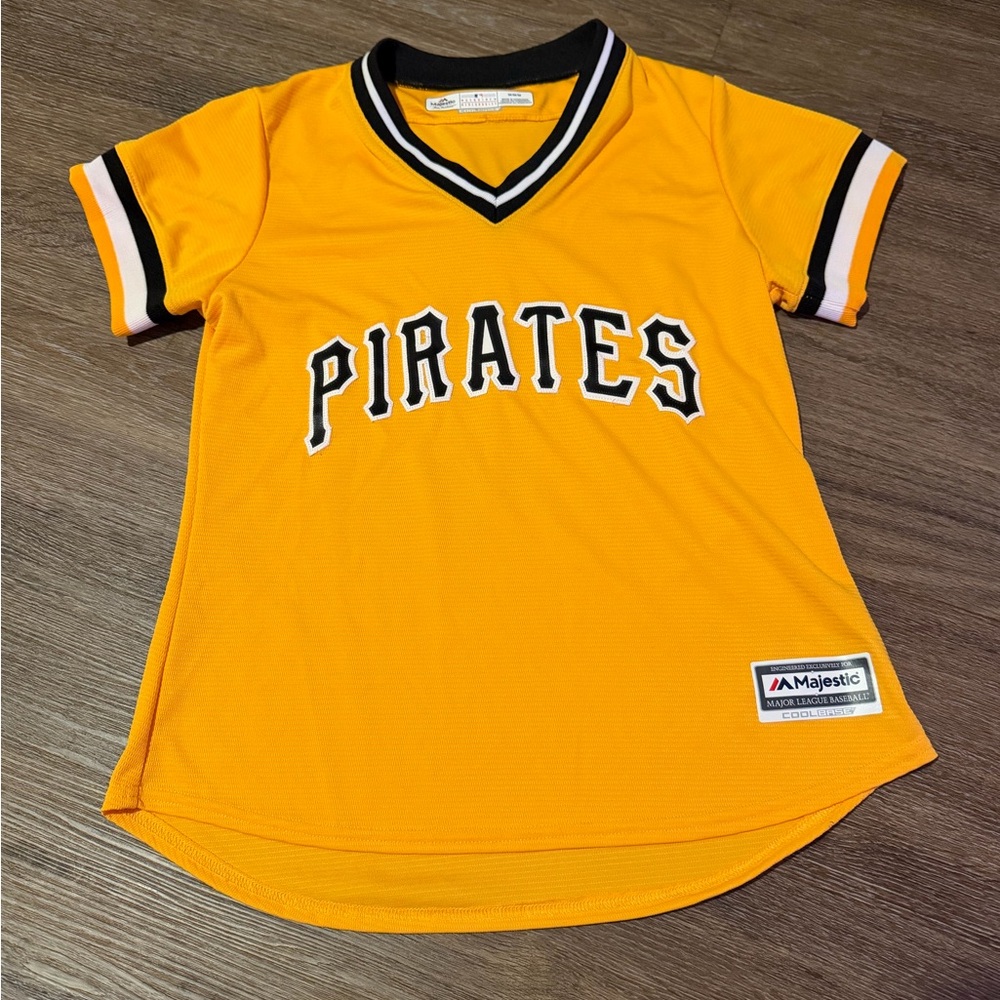 Majestic Pirates Women Gold Jersey
